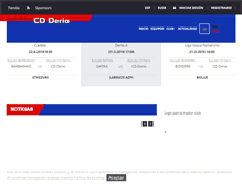 Tablet Screenshot of clubdeportivoderio.com